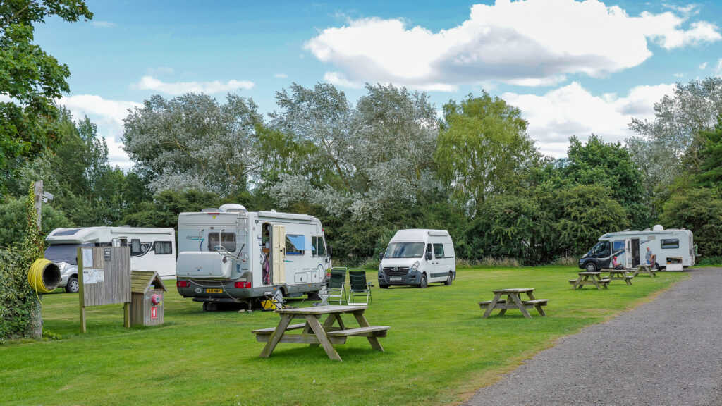 Grass pitches at Sutton on Sea